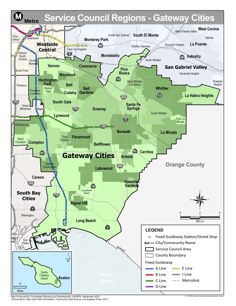 Map of Gateway Cities Service Council